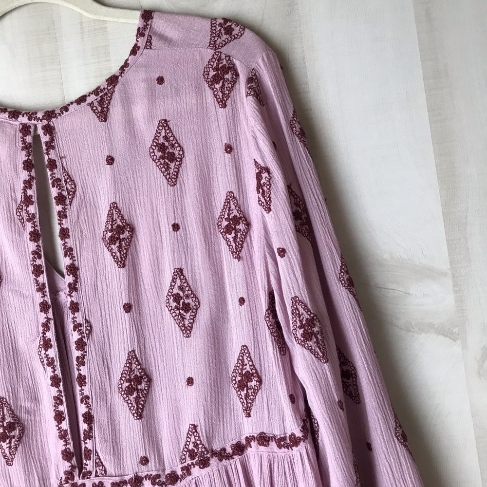 Free People Diamond Embroidered Tunic Oversized - Picture 9 of 12